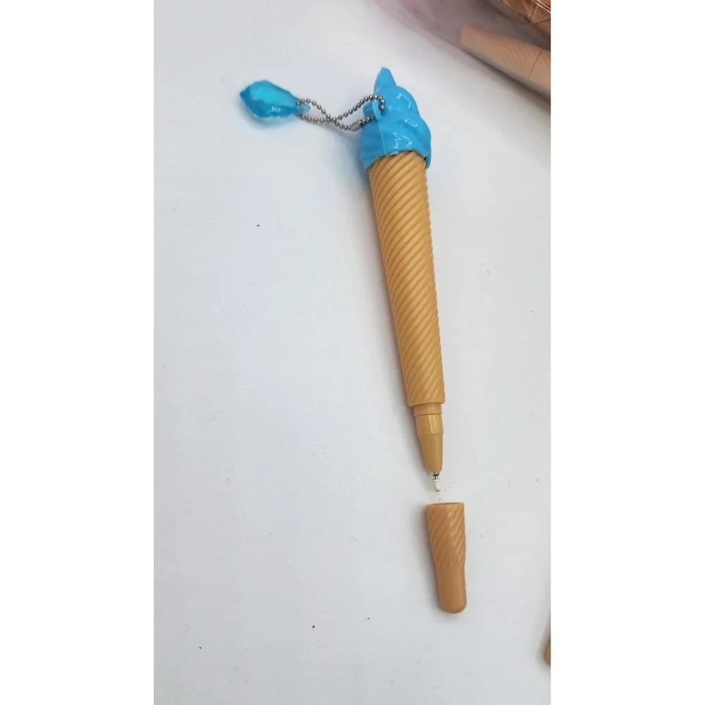 Lot of 50 Ice Cream Cone Pens Summer Party Favor Novelty Ballpoint Bulk Assorted